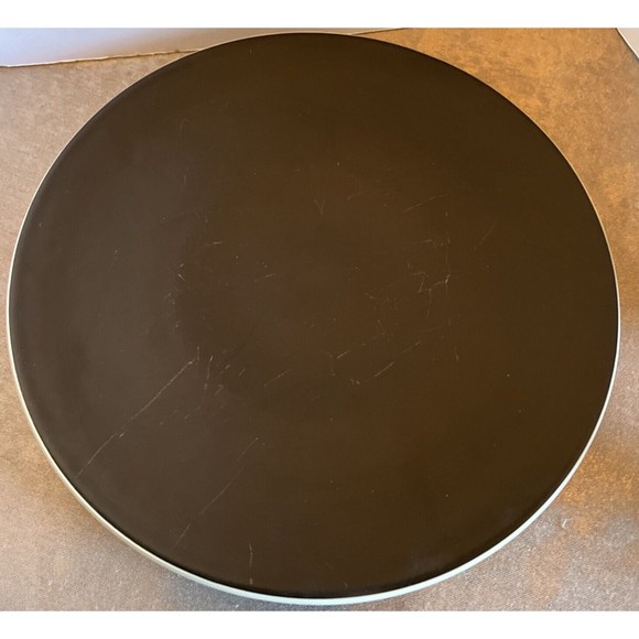 Vtg 1986 Sasaki Colorstone Vignelli Design Inc Matte Black Salad Plate - Picture 2 of 7